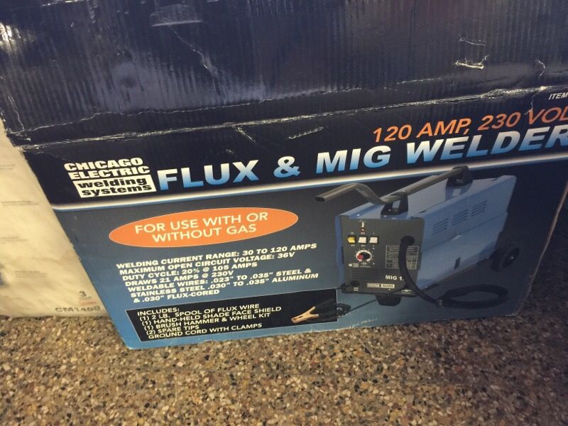 Flux and mig welder