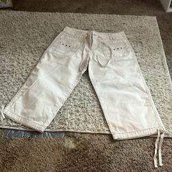 White Vintage Capris 