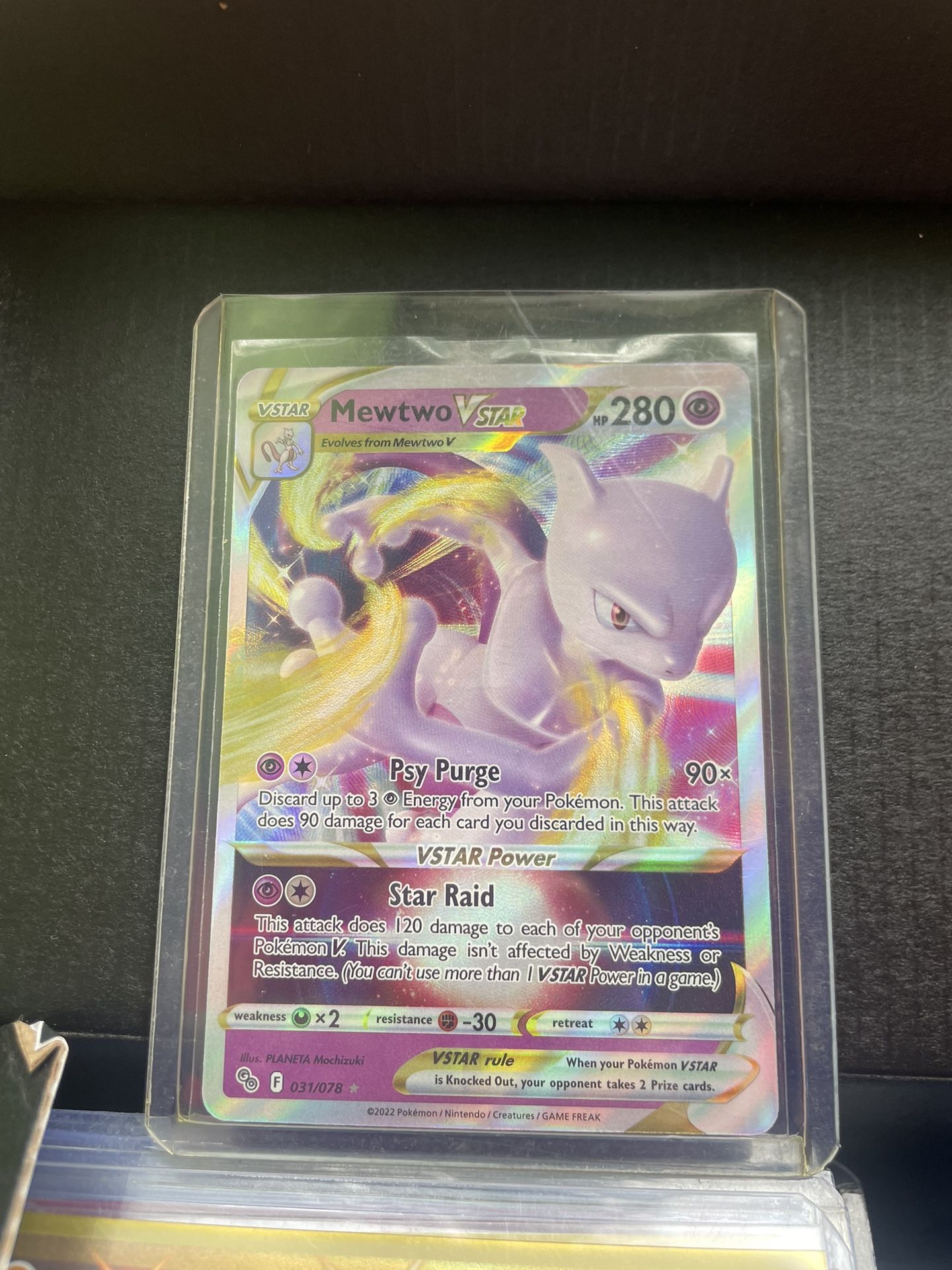 Mewtwo Vstar - Pokemon Go - Ultra Rare Card