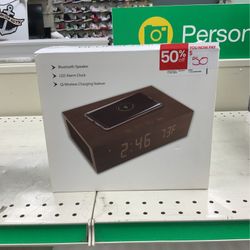 Bluetooth Speaker Alarm Clock Charging Station