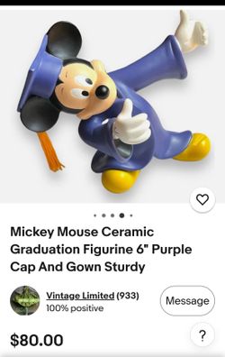 Mickey Mouse Graduation Figurine