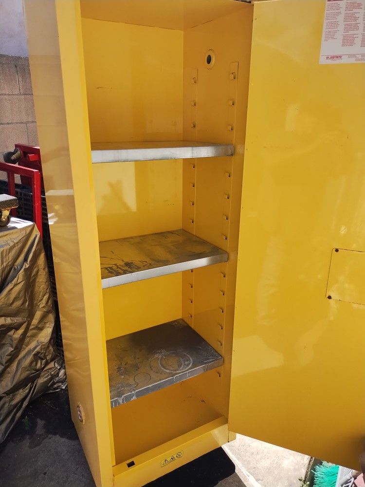 Flammable Safety Cabinet. 22 Gal,Adjustable Shelves.53