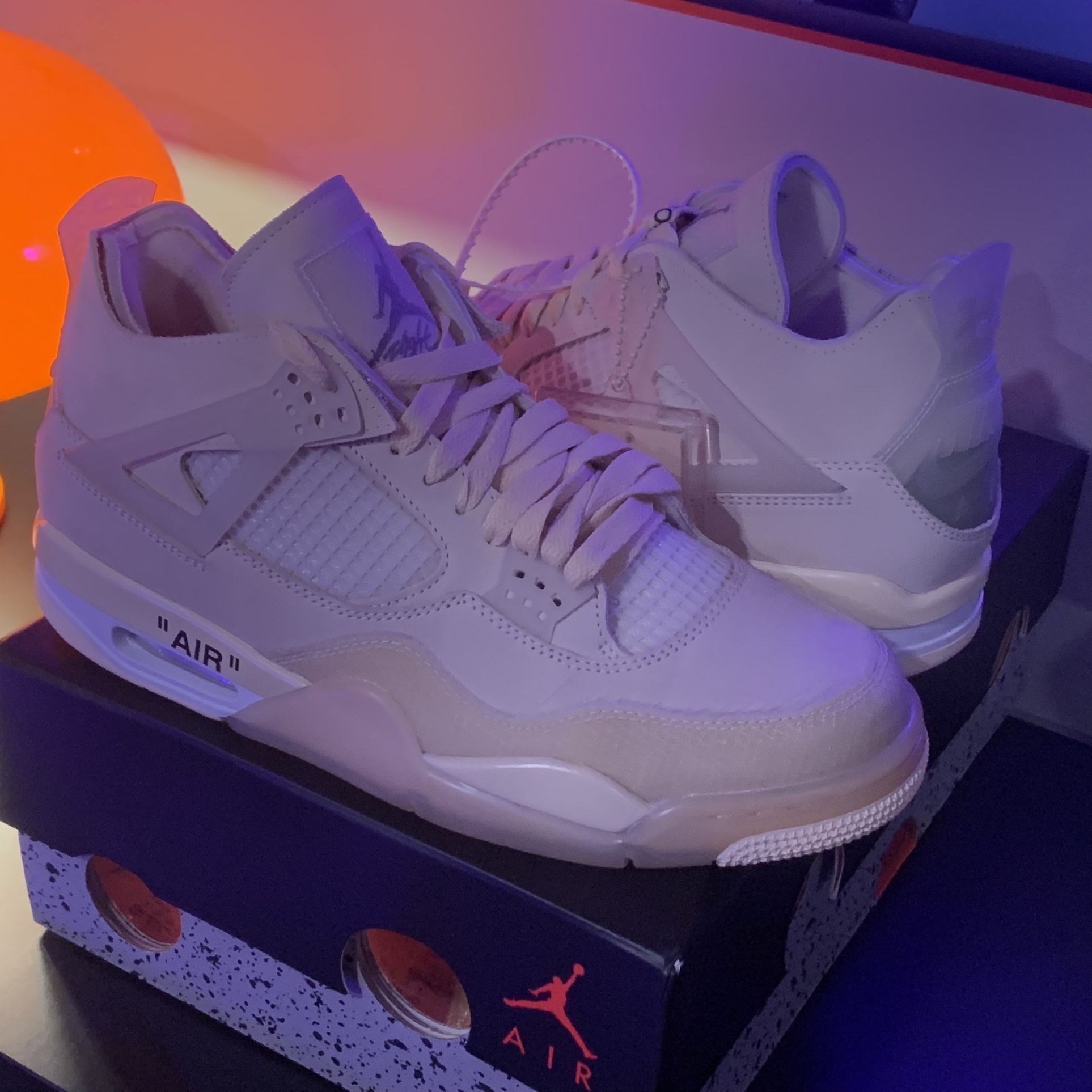 Jordan 4 Off White Sail - Authentic - See Description For Details 