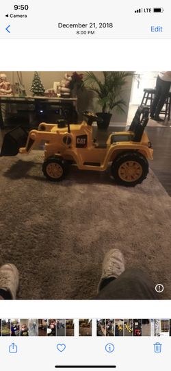 Kids Battery Cat Backhoe