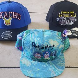 New Pikachu, Rick & Morty,  Jack The Skeleton Hats