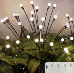 5-Pack LED Outdoor Solar Garden Lights for Yard Patio Pathway Decoration (Cool White)