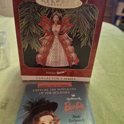 Hallmark Christmas Ornament Holiday Barbie 
