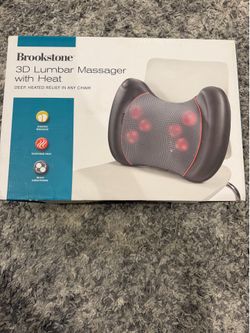 Brookstone 3D Shiatsu Lumbar Massager with heat
