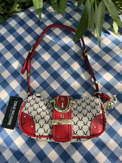 Brown and Red True Religion Bag
