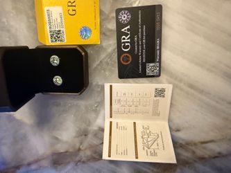 GRA Certified Moissanite Earrings