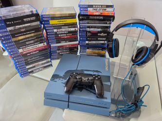 PLAYSTATION 4 CON 2 JUEGOS A ELEGIR Y HEATSET / UN CONTROL Y TODOS SUS CABLES