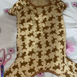 Gingerbread Onesie Dog Shirt