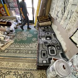 2x7 Area Rugs Carpet Rugs Runner Hallway Modern Design Colors Gray Black