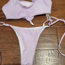 Small Lilac Brazilian Bikini 