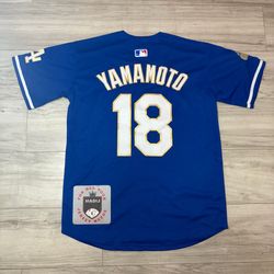 LA Dodgers 2025 Champions Blue YAMAMOTO