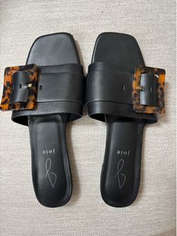 Joie Black Slide Sandals