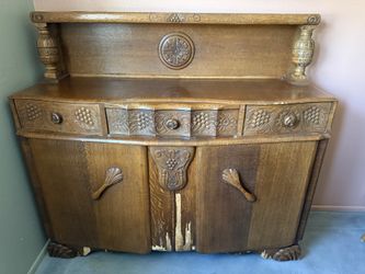 Unique solid wood buffet
