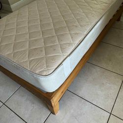 Twin Platform Bed Solid Wood - Good Condition