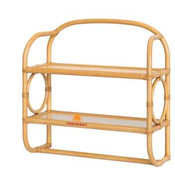 Opalhouse bogo rustic rattan 2 shelves wall mount
