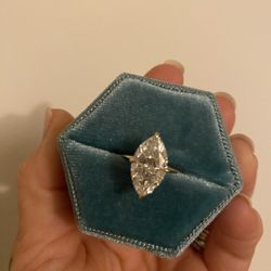 3.6ct Marquise Diamond Engagement Ring 