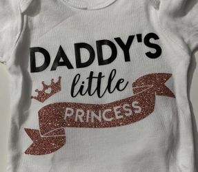 Daddy’s princess onesie or shirt