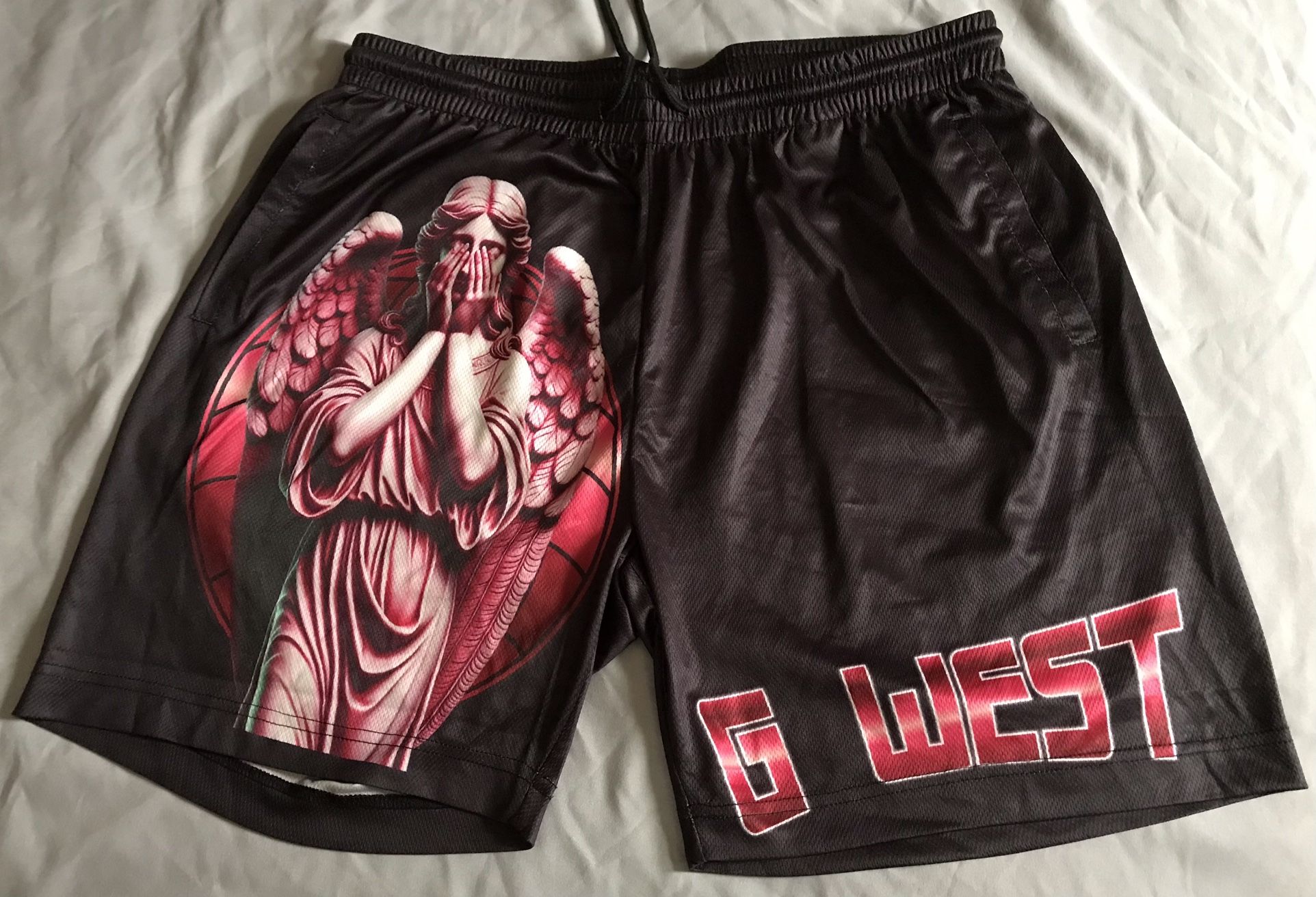 NEW G-West Size Medium Mesh Shorts With Pockets
