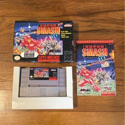 Snes Super Smash Tv CIB 