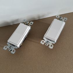 Rocker light switch single pole