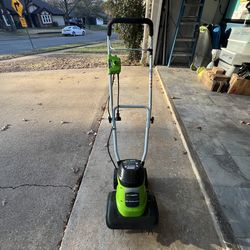 Green works 8Amp 10-inch Corded Electric Cultivator/Tiller