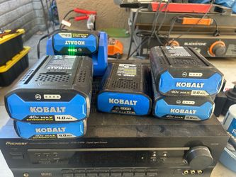 Kobalt 40V Max Battery Lot – 6 Batteries