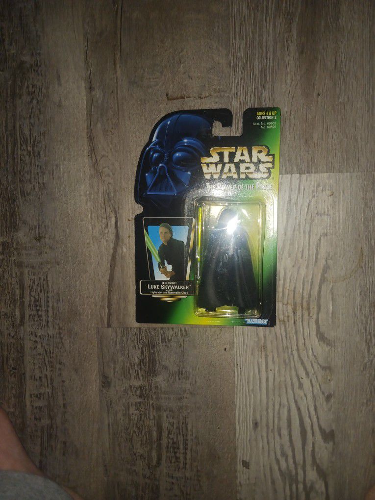 Star Wars Luke Skywalker Figure Green Card