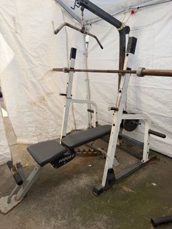 Multi function bench press, cable pull downs, bench