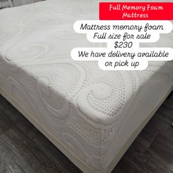 Mattress memory foam available