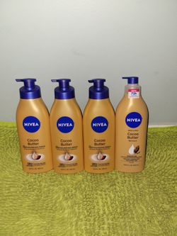 4 Nivea Body Lotion 16.9oz Cocoa Butter with deep Nourishing Serum