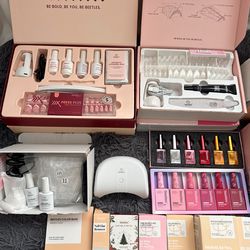Beetles Nail Kit Bundle 💖 Lamp + Gel + Tips – Full Set