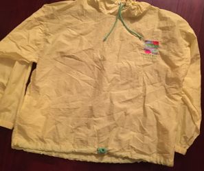 Neon Yellow Pullover Windbreaker