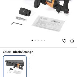 Stark USA 1" inch Heavy Duty Air Impact Wrench Gun Long Shank Pneumatic Truck (38mm & 41mm Socket) with Carrying Case CRV 1%* STARIC