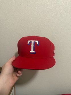 Red  Texas Rangers baseball cap  Size 7 3/8