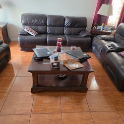 Leather Living Room Set