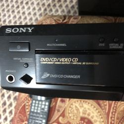 Sony 5 Disk Cd And Dvd With Remote 