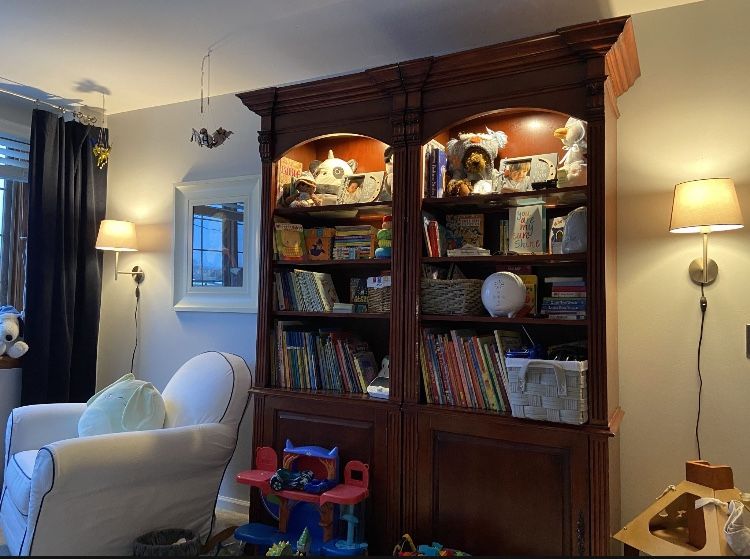Solid Wood Bookshelves With Glass