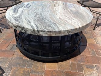 Custom granite coffee table and end tables