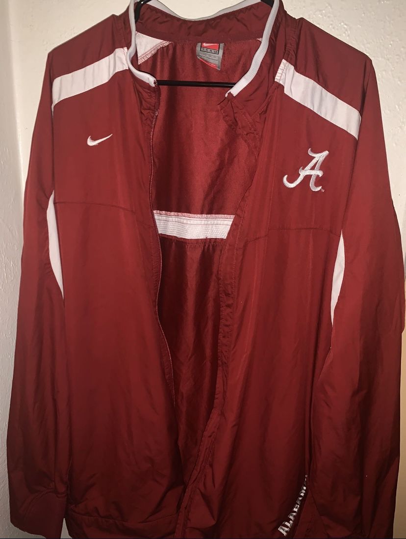 Vintage Nike Windbreaker Collage Football Alabama Jacket