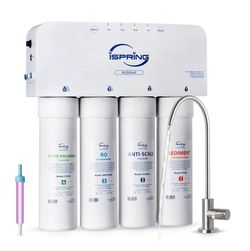 NEW/ ispring Water Filtration System with Boost Pump