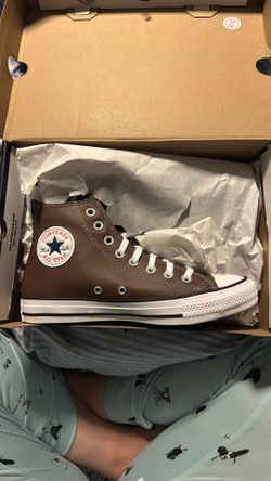 Leather Brown Converse