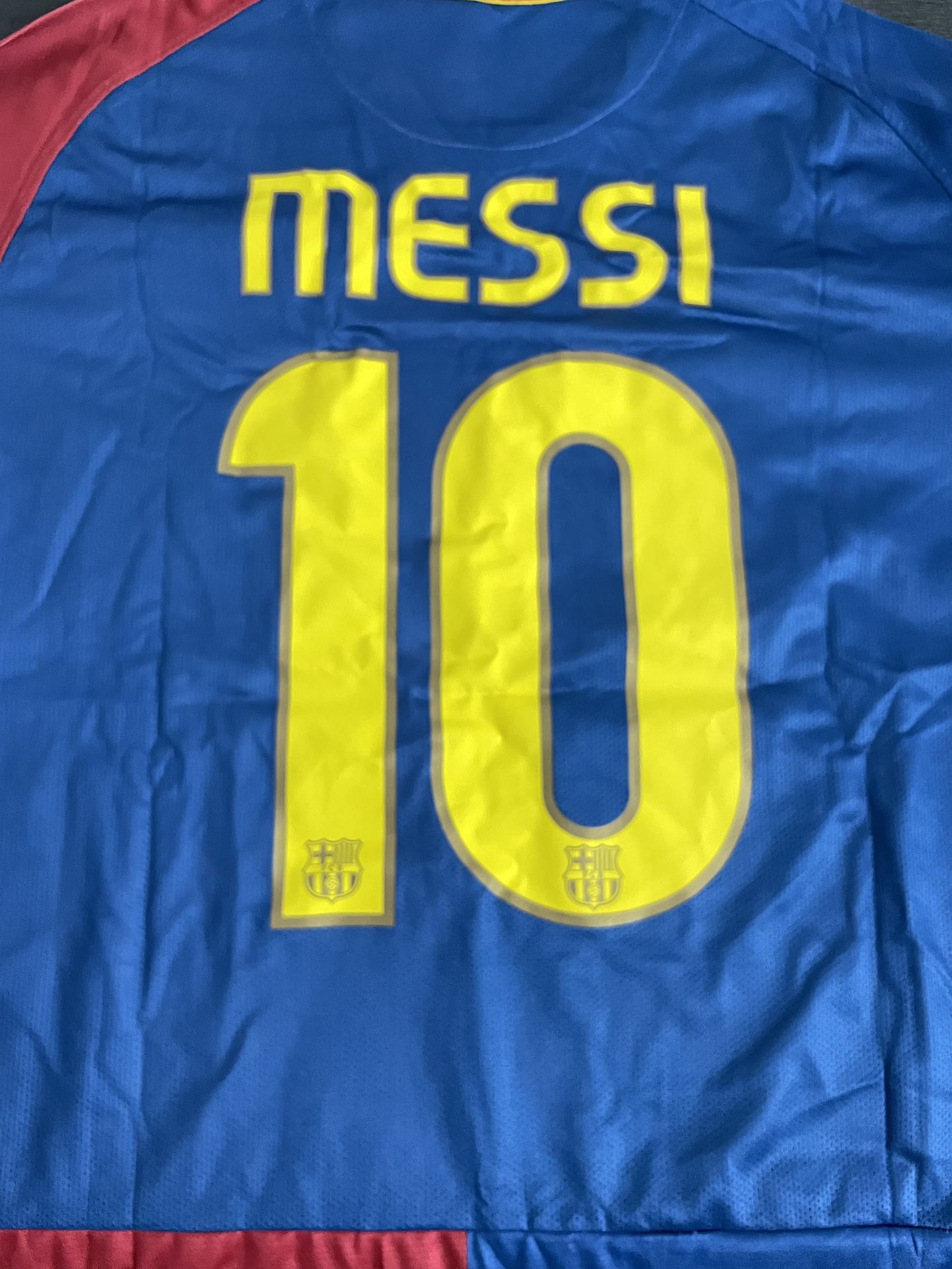 Barcelona 08-09 Home Jersey Champions League Final #10 MESSI Size M
