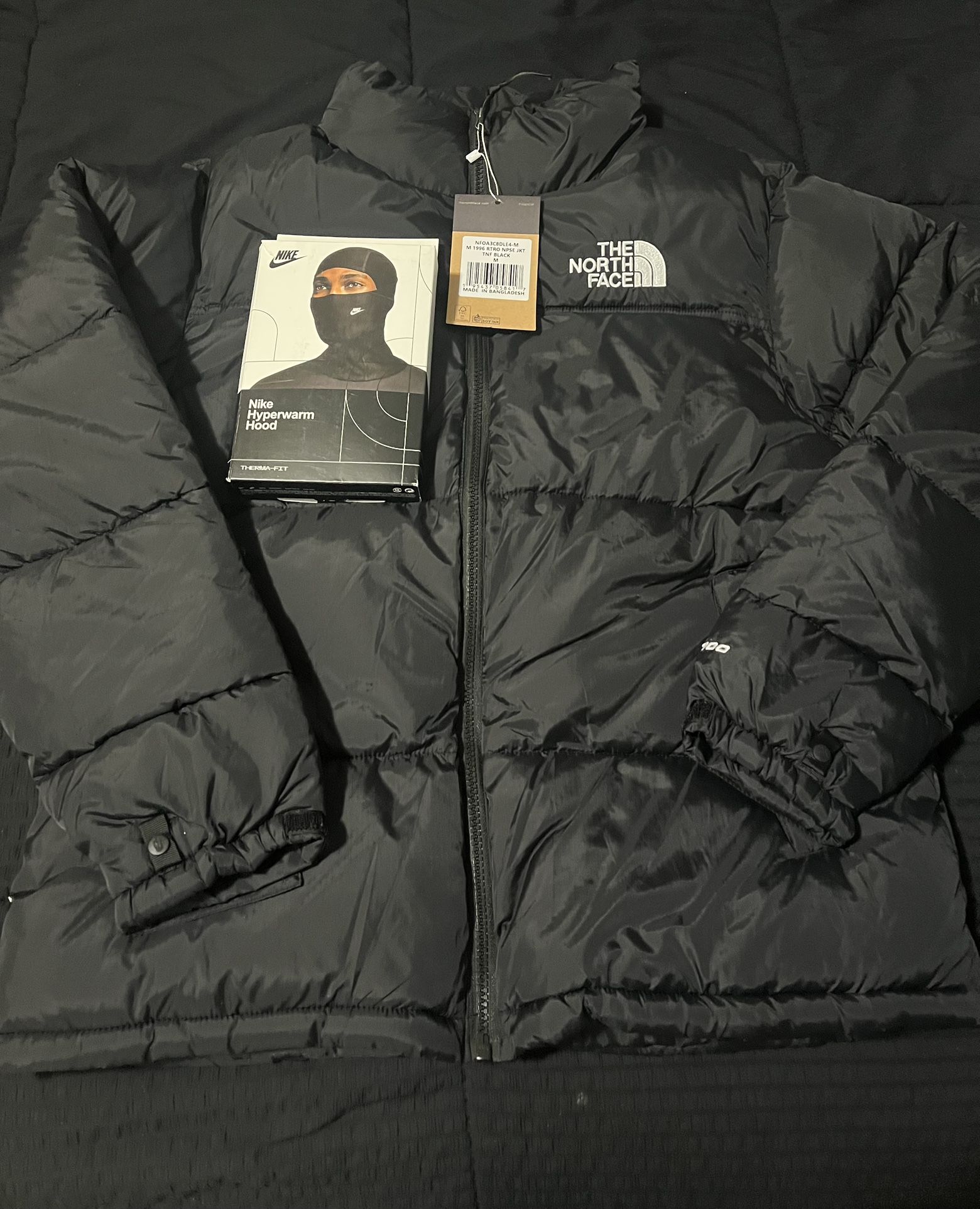 North Face Puffer Jacket & Nike Pro Hyperwarm Hood Men's