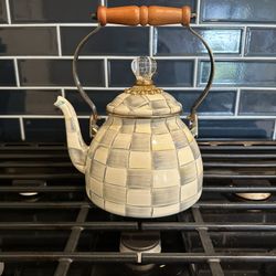 Mckenzie Child Tea pot and Coffee Tea And Sugar Canister