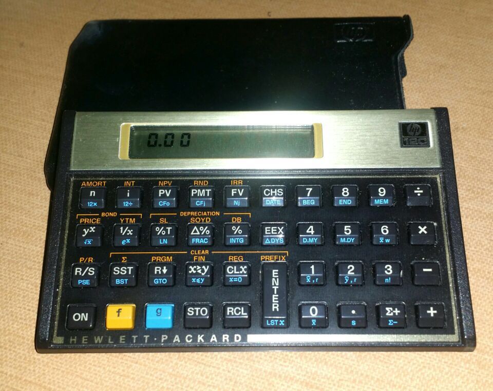 Hewlett Packard HP 12C scientific calculator