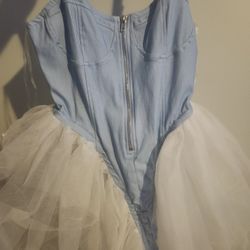 Women's Denim Tutu Xl
